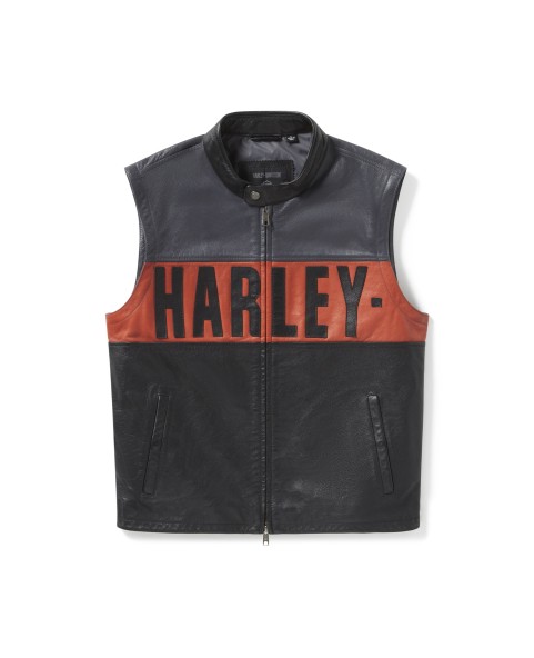 97017-25VM - Chaqueta de Piel Harley-Davidson Essential Convertible para Hombre