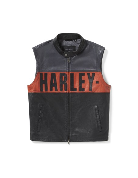 97017-25VM - Chaqueta de Piel Harley-Davidson Essential Convertible para Hombre