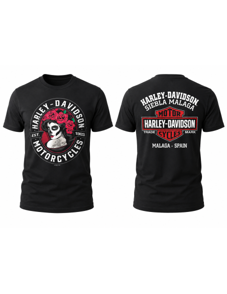 CAMISETA HARLEY DAVIDSON SIEBLA OFICIAL CALAVERA SUM26