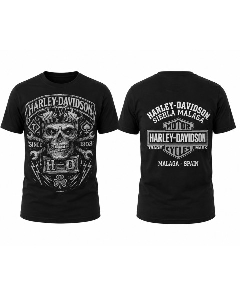 Exclusive Harley-Davidson Siebla ENGRAVED T-Shirt | Limited Edition