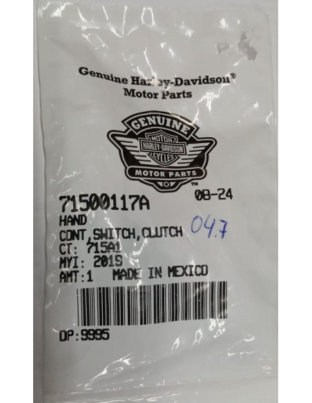 HARLEY DAVIDSON CLUTCH SWITCH 71500117A