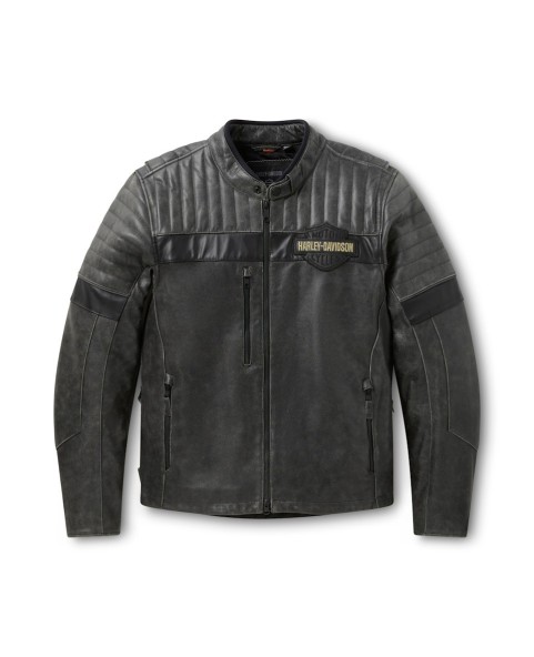CHAQUETA DE CUERO HARLEY DAVIDSON PASSING LINK III PARA HOMBRE 98001-26VM
