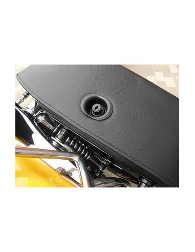 Alforjas de cuero rígidas con enganche