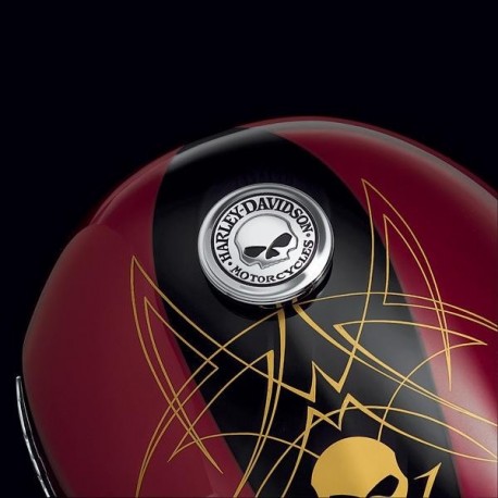 99670-04 EMBELLECEDOR DEL TAPÓN del combustible -  Willie G Skull HARLEY DAVIDSON
