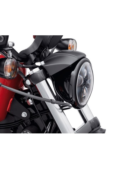 aro embellecedor del faro - negro brillante