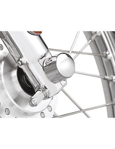 Kit de fijacion del eje de la horquilla cromado