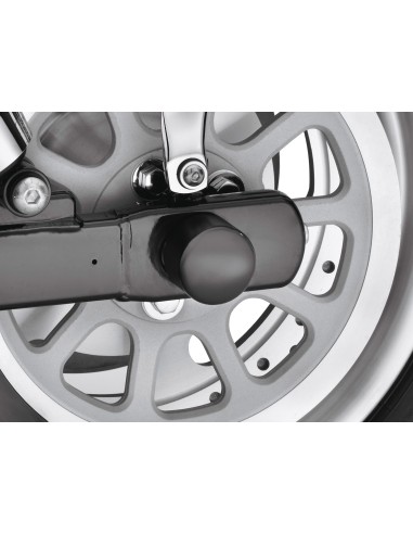 Tapas del eje trasero negras