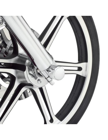 Front Axle Nut Covers - Chrome