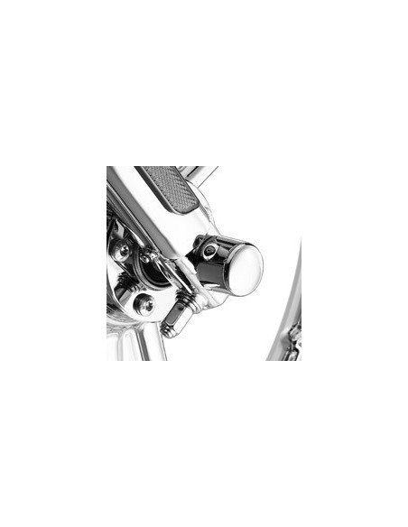 Front Axle Nut Covers - Chrome