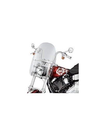 Parabrisas Compacto Detachable Soportes Pulidos FX Softail