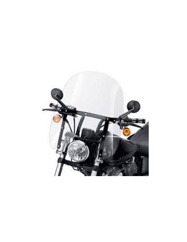 Parabrisas Compacto Detachable Soportes Negros FX Softail