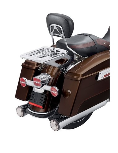 Bandeja portaequipajes doble ajustable cromada