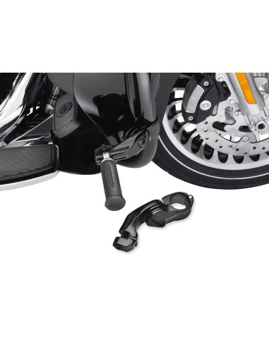 Kit de fijación regulable de estriberas de autopista negro