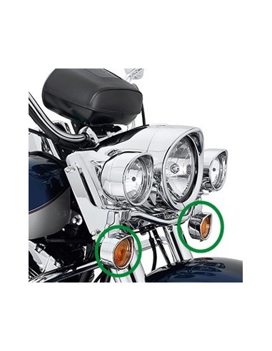 Aros embellecedores tipo visor para intermitentes de lente plana 