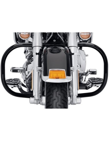 Defensa de motor negra Softail FL