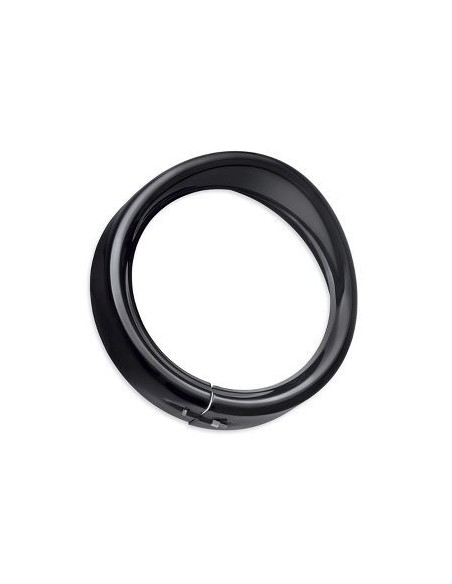 Aro embellecedor tipo visor para faro de 7" negro brillante