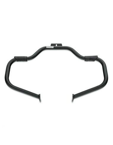 Defensa de motor mustache negra Softail FL