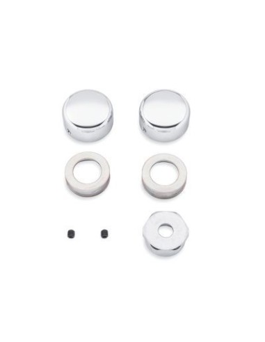 Tapas del eje trasero cromadas