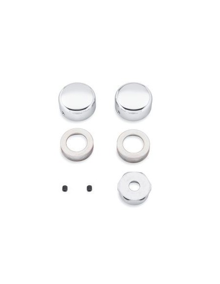 Tapas del eje trasero cromadas