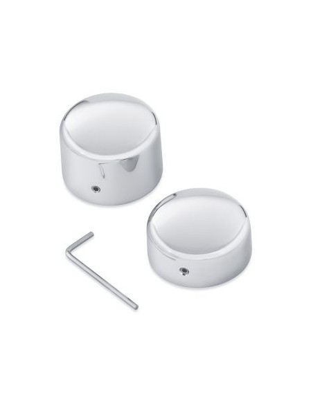 Tapas del eje trasero cromadas