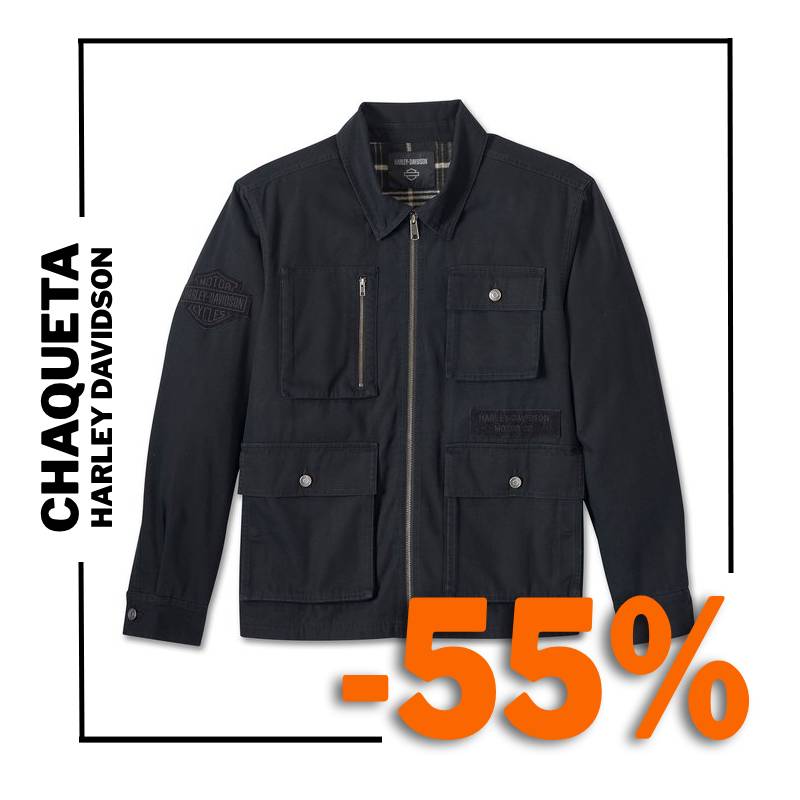 Chaqueta Harley Davidson California para hombre-negra